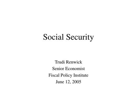 Ppt Social Security Powerpoint Presentation Free Download Id268329