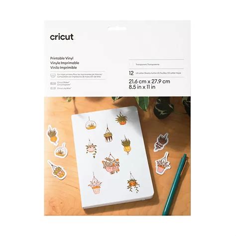 Cricut® Printable Vinyl - US Letter - 12-ct.