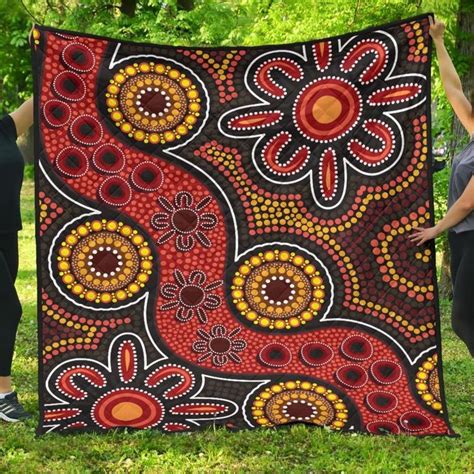 Aio Pride Aboriginal Premium Quilt Indigenous Patterns Ver Aio