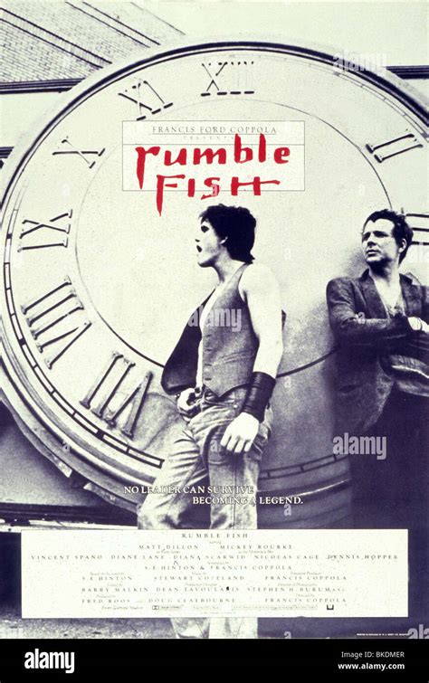 RUMBLE FISH 1983 MATT DILLON MICKEY ROURKE POSTER RUM 004 Stock