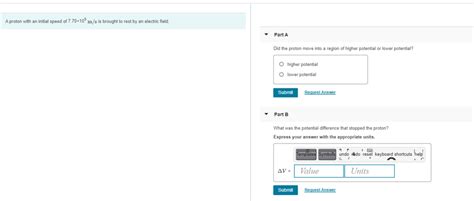 Solved A Proton With An Initial Speed Of X M S Is Chegg