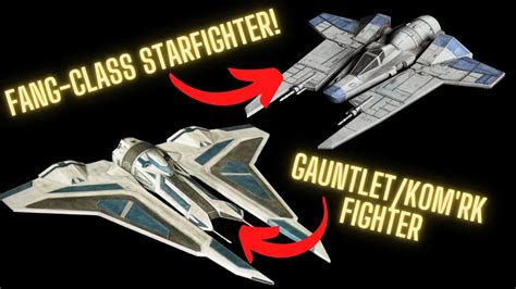 Gauntlet And Fang Class Mandalorian Starfighters YouTube