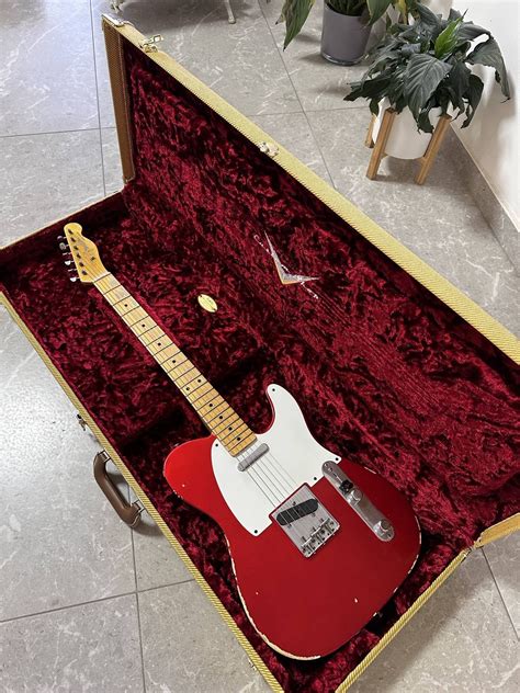 Ngd Fender Custom Shop 57 Telecaster In Candy Apple Red Rguitars