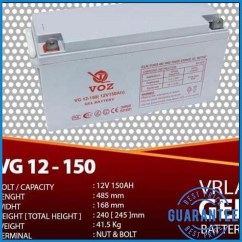 Jual Aki Accu Battery Baterai Voz Ah V Volt Ampere Vrla