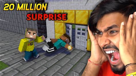 Techno Gamerz 30 Million Surprise Reveal In Minecraft 😱 Techno Gamerz Karma Youtube