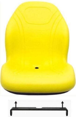 John Deere Yellow Mower Seat W Bracket For X300 And X500 Series Fits X304 X324 Etc Ebay