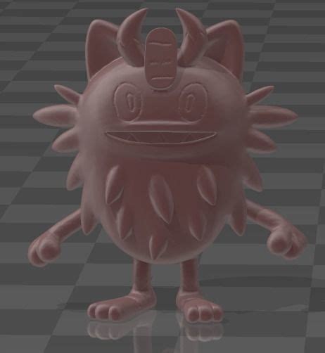 Meowth Galarian Form 3D model 3D printable | CGTrader