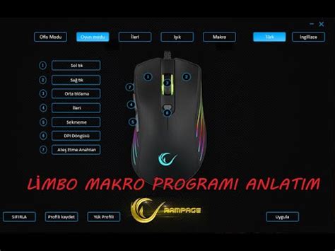 Rampage Smx R Limbo Makro Programi Detayli Anlatim Youtube