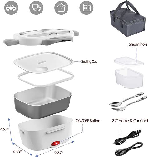 Buy COCOBELA Electric Lunch Box Food Heater Heated Lunch Boxes For