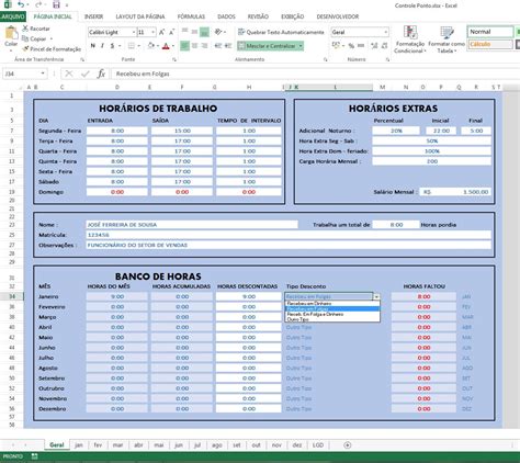 Planilha Para Controle De Jornada De Trabalho Trabalhador Esfor Ado