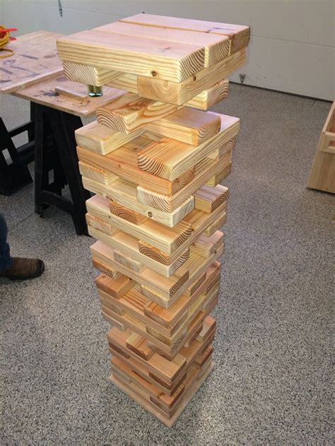 Diy Giant Jenga Wooden Games Giant Jenga Jenga