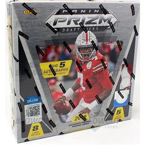 Panini Prizm Collegiate Draft Picks Football Hobby Box Case