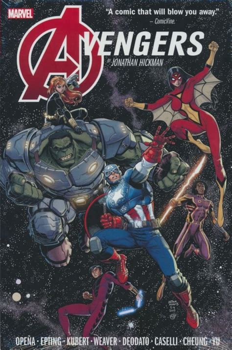 AVENGERS BY JONATHAN HICKMAN OMNIBUS VOL 01 HC VARIANT 9781302945480