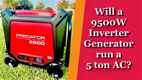 Harbor Freight Predator Watts Inverter Generator Running A Ton