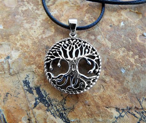 Tree Of Life Pendant Silver Protection Handmade Celtic Sterling