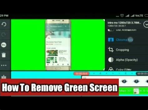 How To Remove Green Screen In Kinemaster Youtube