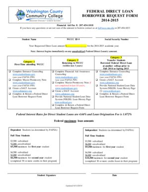 Fillable Online Borrower Request Form Fax Email Print Pdffiller