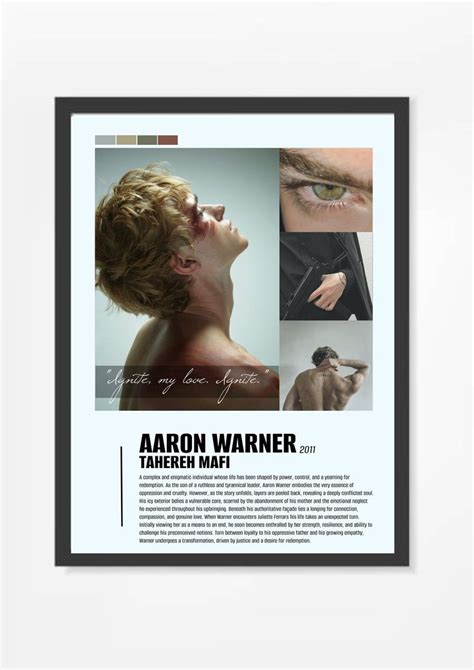 Aaron Warner By Tahereh Mafi Poster Digital Download Poster Wall Art