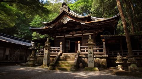 森の中の古い日本の寺院イラスト 秩父散歩 秩父今宮神社八大龍王宮 Hd写真撮影写真背景画像素材無料ダウンロード Pngtree