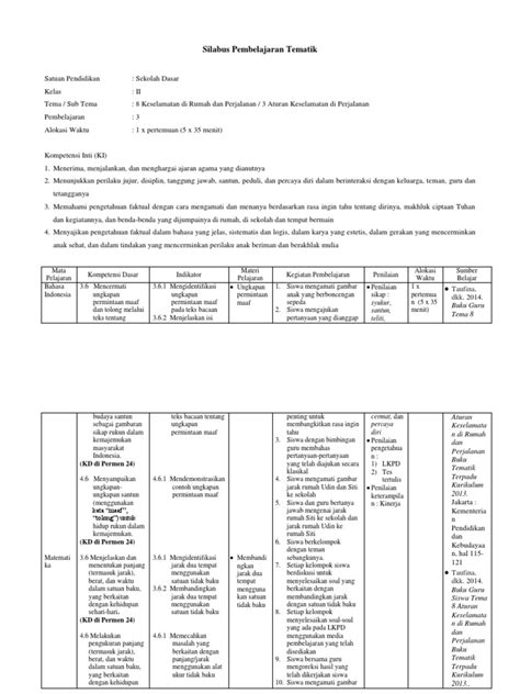 Rpp Kelas 2 Tema 8 Sub 3 Pb 3 Pdf