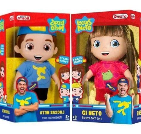 Boneco Gi Neto E Lucas Neto 27cm E Fala 14 Frases Rosita NovaBrink