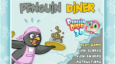 Penguin Diner Day 1 O Pinguim Deny Jogos De Restaurante YouTube