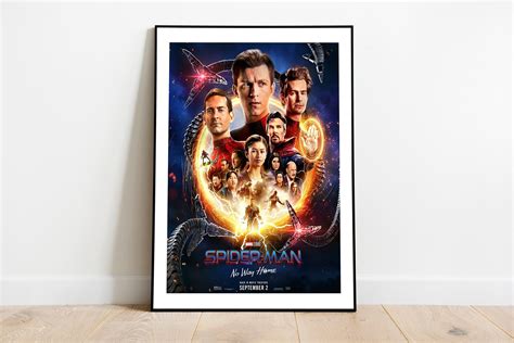 Framed Spider-man: No Way Home Poster Marvel Movie Poster - Etsy