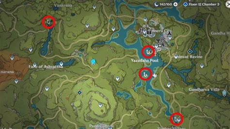 All Sumeru Fishing Spots Locations in Genshin Impact - Prima Games