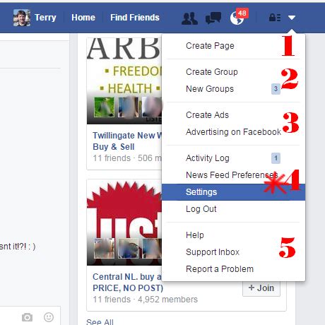 how to change language settings on facebook