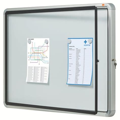 Buy Nobo Premium Plus Outdoor Magnetic Lockable Notice Board 8xA4