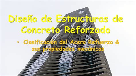 Dise O De Estructuras De Concreto Reforzado Acero De Refuerzo