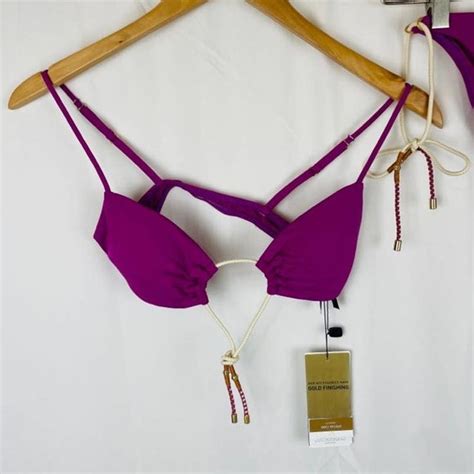 Vix Swim Vix By Paula Hermanny Ada Erin Triangle Purple Bikini