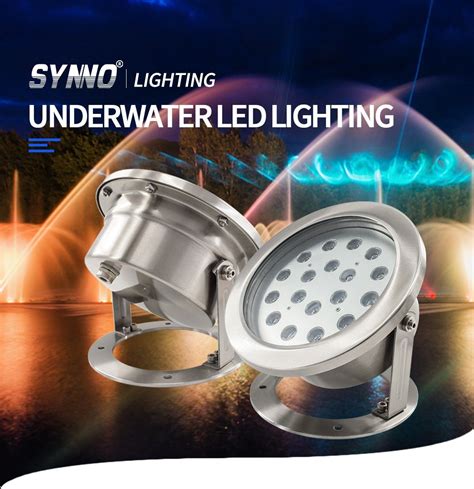 12V RGB Stainless Steel Underwater LED Light Underwater Light For