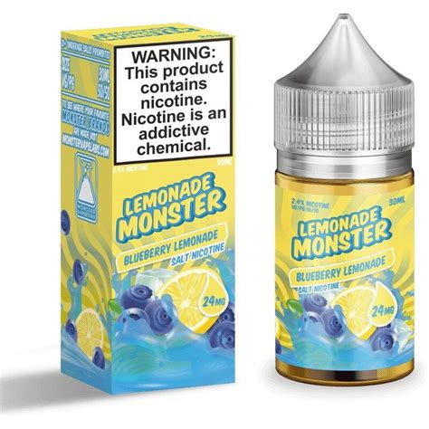 Saltnic Lemonade Monster Salt Nic Blueberry Lemonade Ml Mg Mg