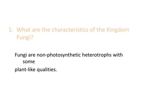 Ppt Section 53 Kingdom Fungi Pgs 152 158 Powerpoint Presentation