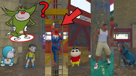 Shinchan Nobita Doraemon Oggy Jack Franklin SpiderMan Playing