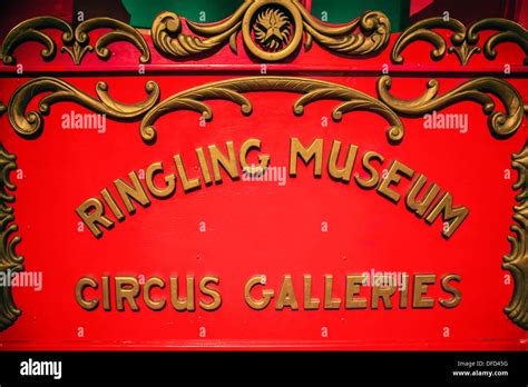 Ringling Museum Circus Galleries signon display inside the Ringling ...