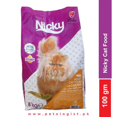 Nicky Adult Cat Food Chicken Sample G Petologist Pakistan