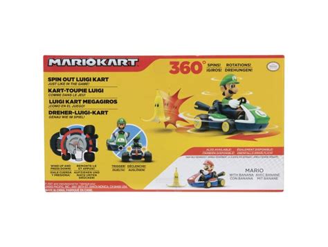 Mario Kart Spinout Luigi Kart Figura Cm Jakks Pacific