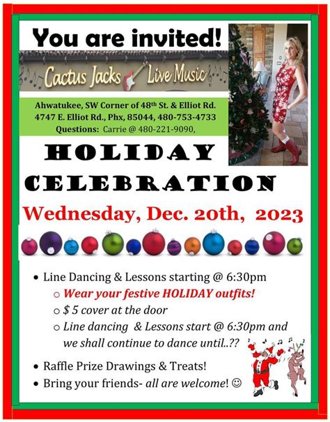 Line Dance Holiday PARTY?at Cactus Jacks!??, Cactus Jack's Ahwatukee ...