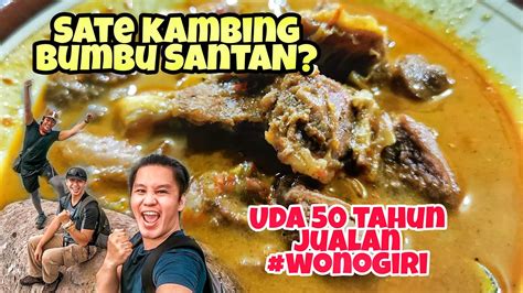 BANYAK ARTIS MAKAN KESINI SATE KAMBING PAK GINO KULINER WONOGIRI