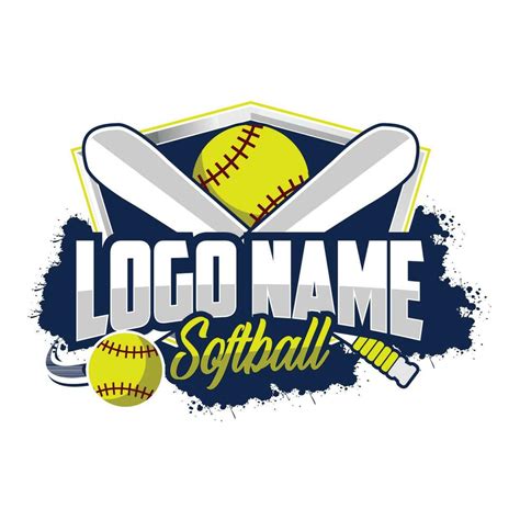 Softball Club or Community Logo Badge on white background 24680649 ...