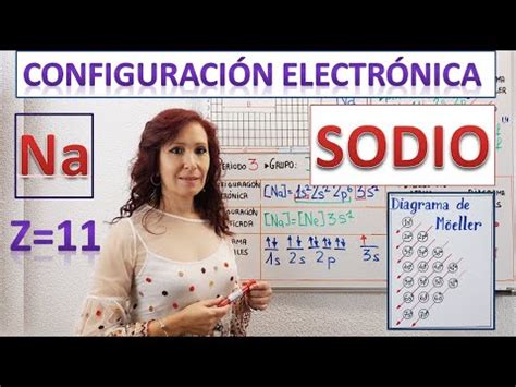 Descubre la configuración electrónica del sodio