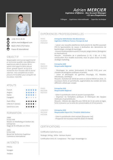 Cv Word Ambitieux Mycvfactory