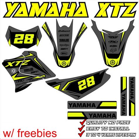 Yamaha XTZ 125 decals sticker, laminated | Lazada PH