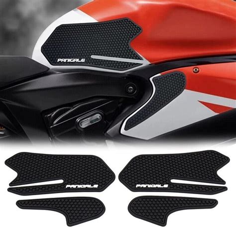 3X Motorcycle Non Slip Side Fuel Tank Stickers Pad For PANIGALE V2