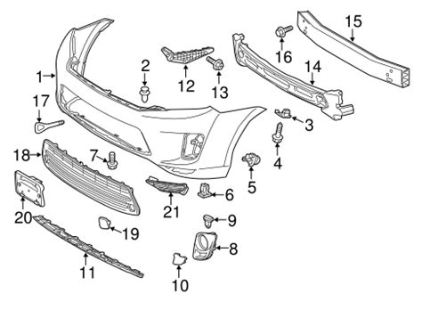 Genuine OEM Bumper Components Front Parts For 2012 Toyota