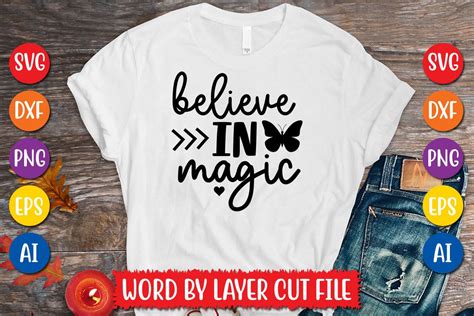 Believe In Magic Svg Design Graphic By Megasvgart · Creative Fabrica