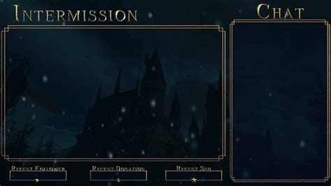 Animated Hogwarts Legacy Twitch Screens For Streamers Magic Witch