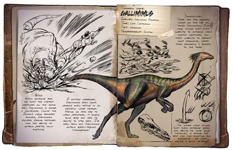 Ark Survival Evolved Dossiers Gallimimus By Djdinojosh On Deviantart